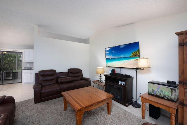 1967 SW Ember St, Port Saint Lucie, FL 34953 - living area featuring vaulted ceiling