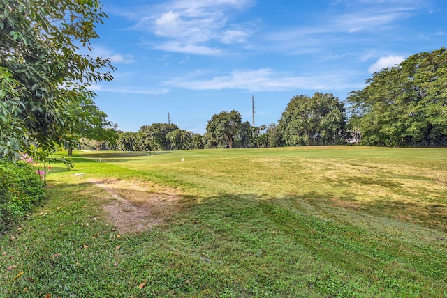 11857 Fountainside Cir, Boynton Beach, FL 33437 - view of green lawn with view of scattered trees and golf course view