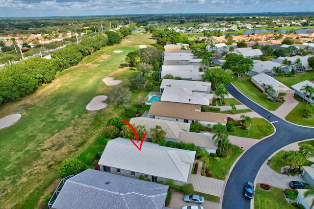 11857 Fountainside Cir, Boynton Beach, FL 33437 - aerial perspective of suburban area with a local golf course and a large body of water