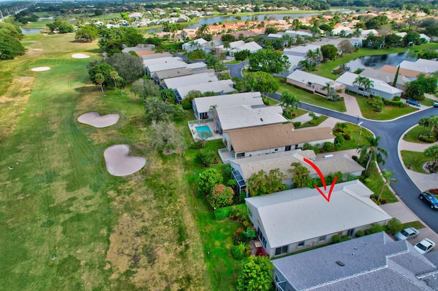 11857 Fountainside Cir, Boynton Beach, FL 33437 - aerial view of property's location with nearby suburban area and a local golf course