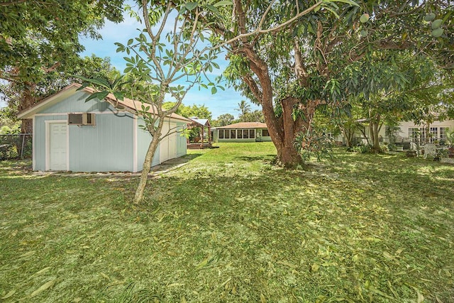 1606 16th Ave N, Lake Worth Beach, FL 33460 - view of yard with a shed