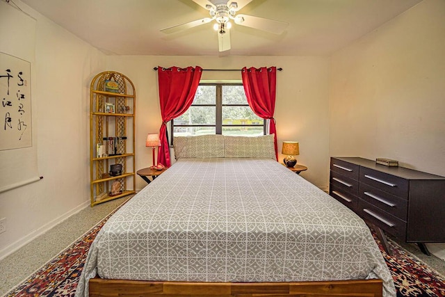 1606 16th Ave N, Lake Worth Beach, FL 33460 - bedroom featuring a ceiling fan and baseboards
