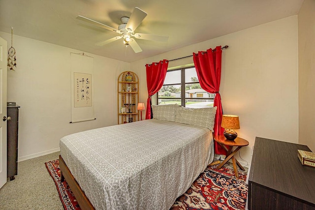 1606 16th Ave N, Lake Worth Beach, FL 33460 - carpeted bedroom with baseboards and ceiling fan