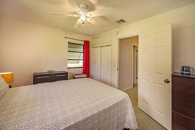 1606 16th Ave N, Lake Worth Beach, FL 33460 - bedroom featuring a closet and a ceiling fan