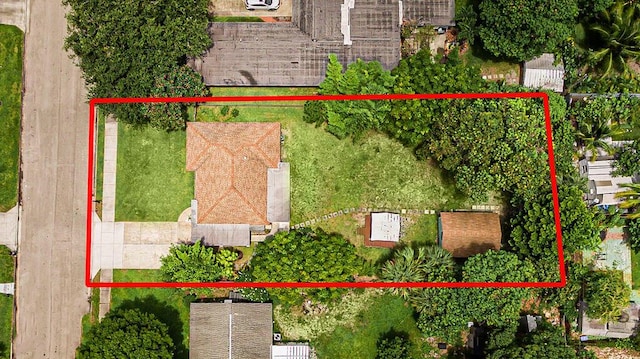 1606 16th Ave N, Lake Worth Beach, FL 33460 - aerial overview of property's location with property parcel outlined
