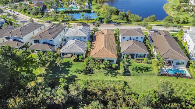13058 Artisan Cir, Palm Beach Gardens, FL 33418 - aerial perspective of suburban area featuring a large body of water and a pool area