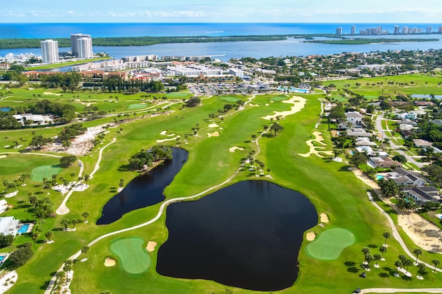 737 Nighthawk Way, North Palm Beach, FL 33408 - drone / aerial view of a nearby body of water and a golf course