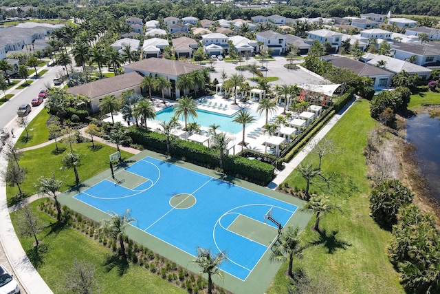 13214 Artisan Cir, Palm Beach Gardens, FL 33418 - aerial perspective of suburban area with a pool area