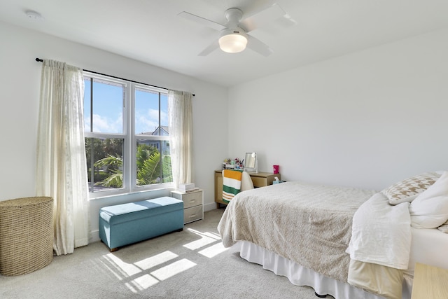 1416 Gopher Ter, Stuart, FL 34994 - bedroom featuring light colored carpet and ceiling fan