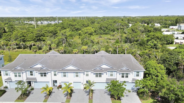 1416 Gopher Ter, Stuart, FL 34994 - view from above of property with a heavily wooded area