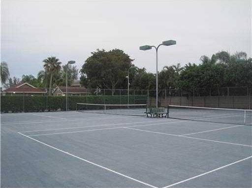 5051 Pointe Emerald Ln Unit 5051, Boca Raton, FL 33486 - view of tennis court featuring community basketball court