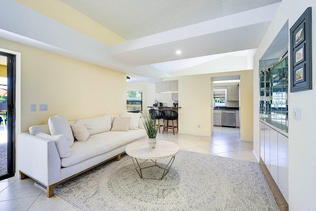 2282 NE Marlberry Ln, Jensen Beach, FL 34957 - living area with light tile patterned floors