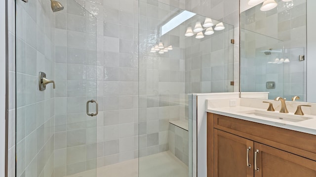 203 SE Via Sangro, Port Saint Lucie, FL 34952 - full bath with a stall shower and vanity