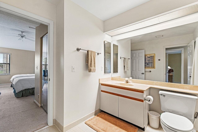 767 Windermere Way Unit 767, Palm Beach Gardens, FL 33418 - ensuite bathroom with a ceiling fan and vanity