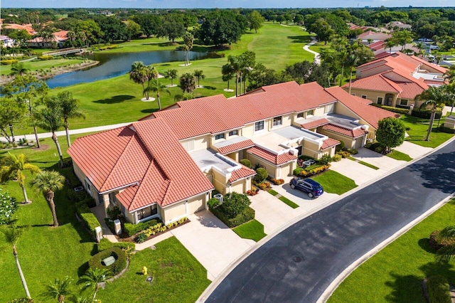 767 Windermere Way Unit 767, Palm Beach Gardens, FL 33418 - aerial view of residential area with a nearby body of water and a golf club