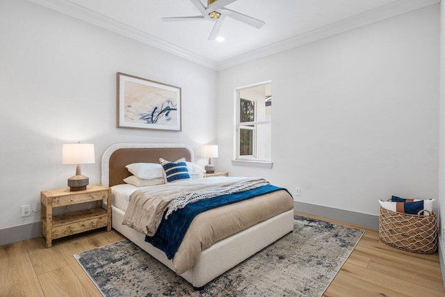 11533 Manatee Ter Unit 11533, Lake Worth, FL 33449 - bedroom with ornamental molding, light wood finished floors, ceiling fan, and recessed lighting