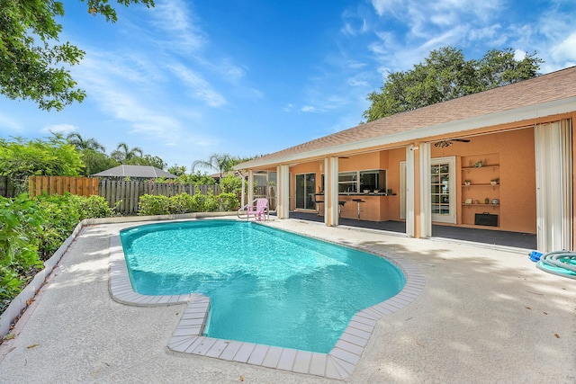 790 SE Ablett Ln, Port Saint Lucie, FL 34984 - view of swimming pool with a patio