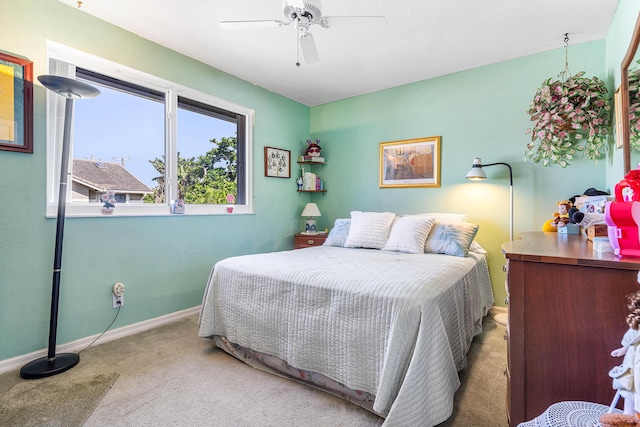 5404 E Pointe Villa Dr Unit 5406, Lighthouse Point, FL 33064 - bedroom with carpet and a ceiling fan