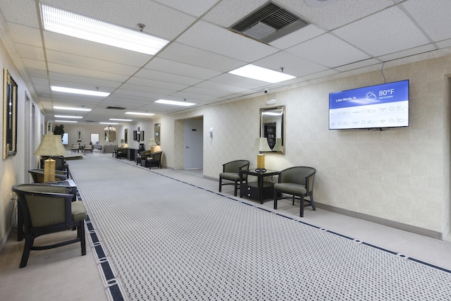 7626 Tahiti Ln Unit 104, Lake Worth, FL 33467 - misc room featuring a drop ceiling and carpet floors