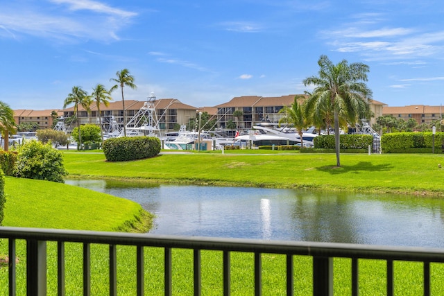 601 Seafarer Cir Unit 104, Jupiter, FL 33477 - water view with nearby suburban area