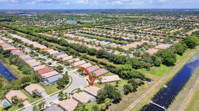 8182 Duomo Cir, Boynton Beach, FL 33472 - aerial view of property's location featuring a large body of water and nearby suburban area