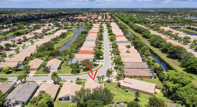 8182 Duomo Cir, Boynton Beach, FL 33472 - aerial view of residential area featuring a nearby body of water