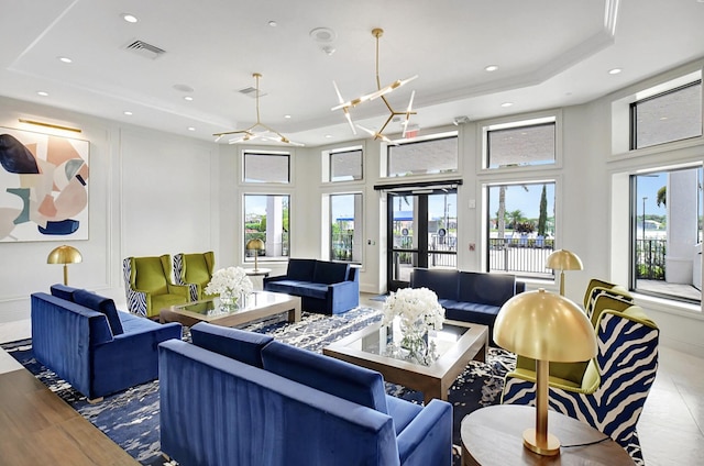 8182 Duomo Cir, Boynton Beach, FL 33472 - community lobby featuring a towering ceiling and recessed lighting