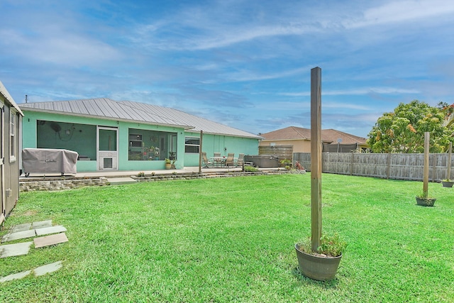 1037 SW Romaine Ln, Port Saint Lucie, FL 34953 - fenced backyard featuring a patio