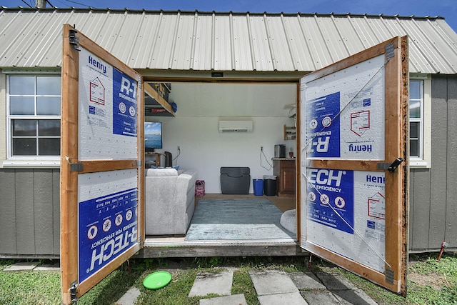1037 SW Romaine Ln, Port Saint Lucie, FL 34953 - view of outbuilding featuring a wall mounted AC