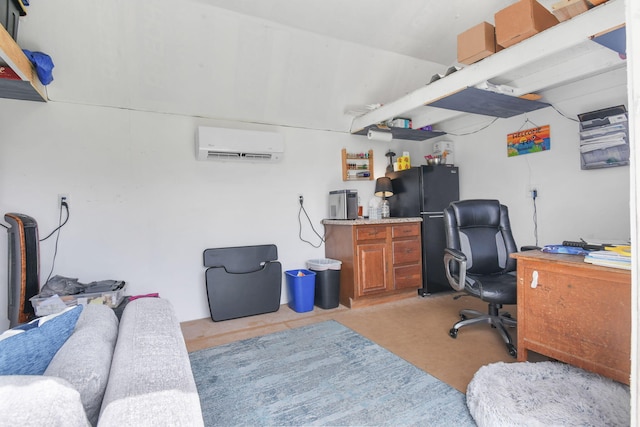 1037 SW Romaine Ln, Port Saint Lucie, FL 34953 - office with a wall mounted AC and light carpet