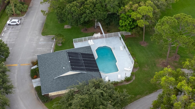 6545 SE Federal Hwy Unit 102, Stuart, FL 34997 - view from above of property featuring a pool area