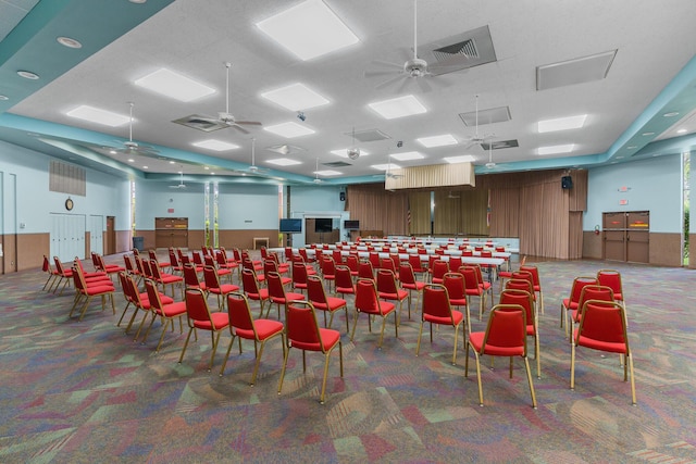5961 NW 61st Ave Unit 203, Tamarac, FL 33319 - miscellaneous room with carpet flooring and a ceiling fan