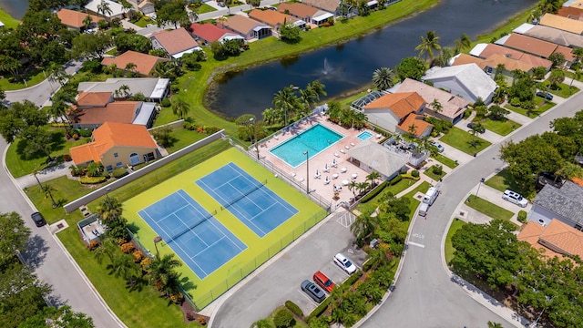 2322 SW Olympic Club Ter, Palm City, FL 34990 - bird's eye view of a large body of water and a pool area