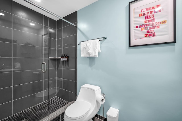 29 SE 8th Ave, Deerfield Beach, FL 33441 - full bathroom featuring a shower stall and recessed lighting