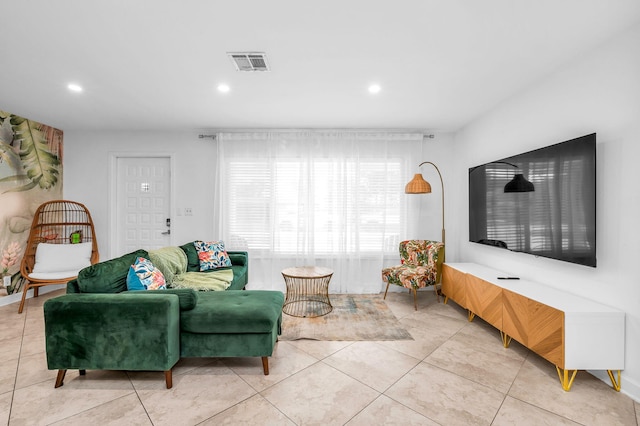 29 SE 8th Ave, Deerfield Beach, FL 33441 - living area with light tile patterned floors and recessed lighting