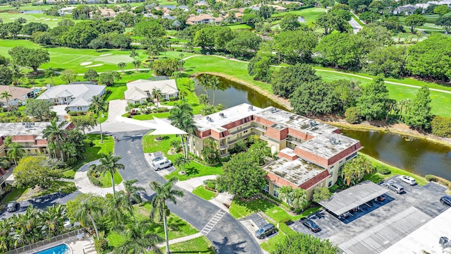 5560 Tamberlane Cir Unit 327, Palm Beach Gardens, FL 33418 - bird's eye view of a golf club and a nearby body of water