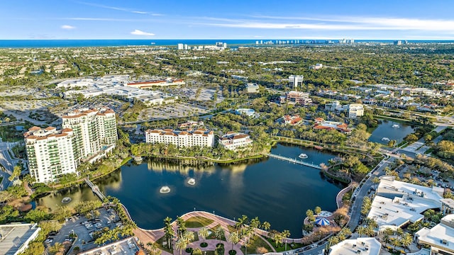 5560 Tamberlane Cir Unit 327, Palm Beach Gardens, FL 33418 - aerial overview of property's location featuring a large body of water and nearby urban area