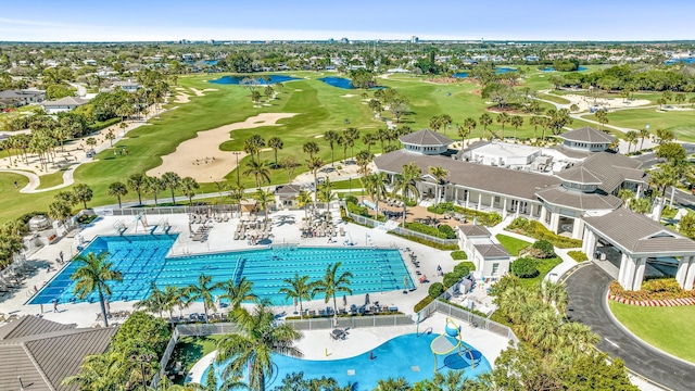 5560 Tamberlane Cir Unit 327, Palm Beach Gardens, FL 33418 - drone / aerial view of a large body of water and a golf club