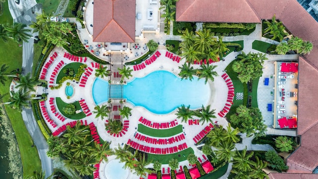 5560 Tamberlane Cir Unit 327, Palm Beach Gardens, FL 33418 - drone / aerial view of a pool