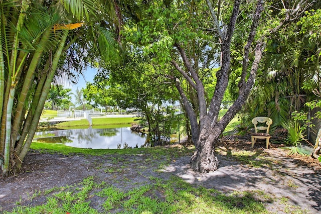 102 Normandy Ln Unit C, Delray Beach, FL 33484 - view of yard with a water view