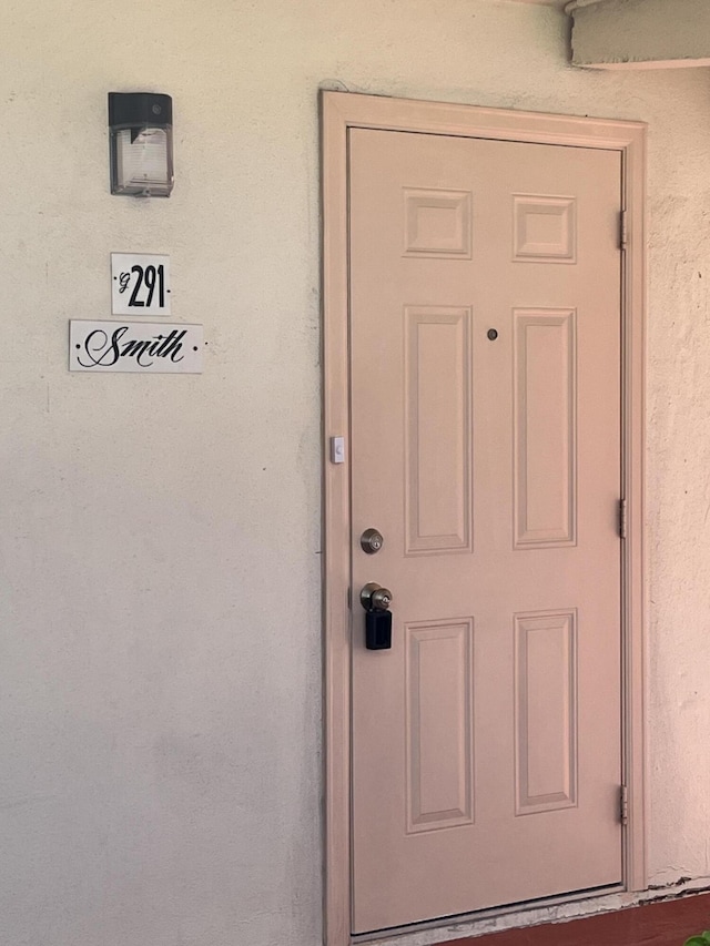 291 Saxony Unit G, Delray Beach, FL 33446 - entrance to property with stucco siding