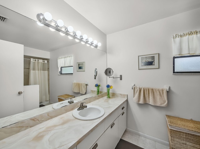 1680 SW Belgrave Ter, Stuart, FL 34997 - full bathroom with vanity and curtained shower