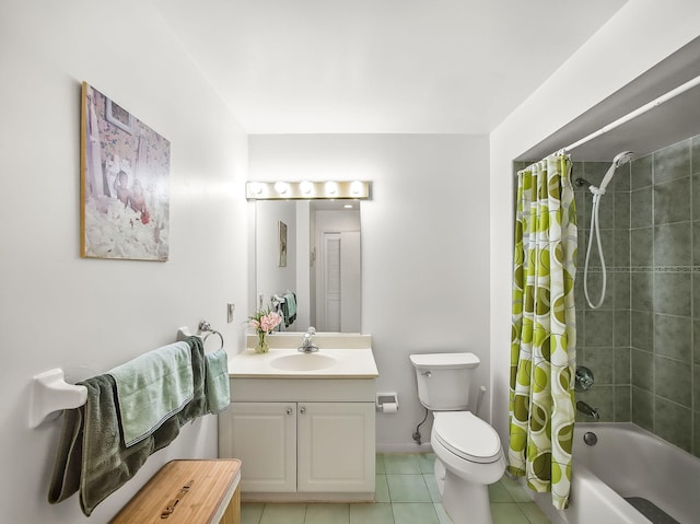 1680 SW Belgrave Ter, Stuart, FL 34997 - bathroom featuring tile patterned floors, vanity, and shower / tub combo
