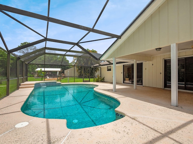1680 SW Belgrave Ter, Stuart, FL 34997 - swimming pool with a patio area and a lanai