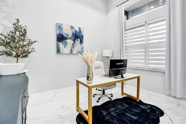 5476 NW Cambo Ct, Port Saint Lucie, FL 34986 - office space with marble finish flooring