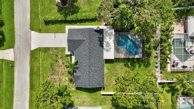208 SW Langfield Ave, Port Saint Lucie, FL 34984 - bird's eye view of a pool area
