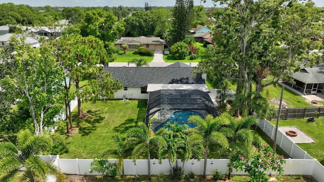 208 SW Langfield Ave, Port Saint Lucie, FL 34984 - view from above of property with a pool