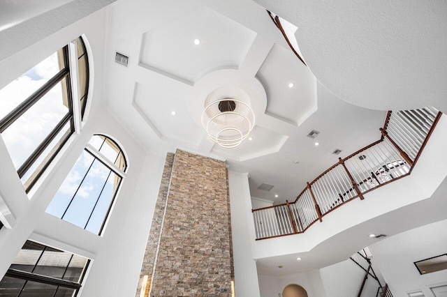 8984 Three Rail Dr, Boynton Beach, FL 33472 - detailed view of coffered ceiling and recessed lighting