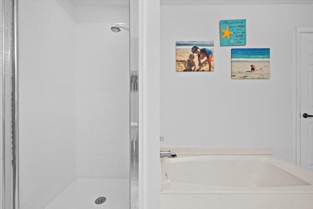1047 Via Jardin, Riviera Beach, FL 33418 - bathroom with a bath and a stall shower