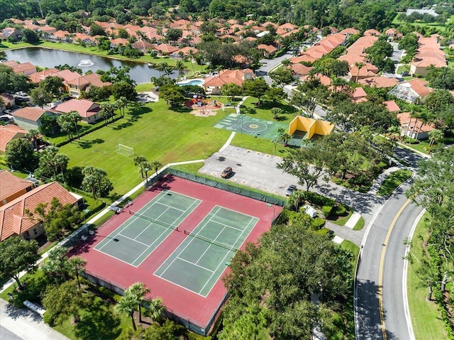 1047 Via Jardin, Riviera Beach, FL 33418 - aerial perspective of suburban area featuring a large body of water